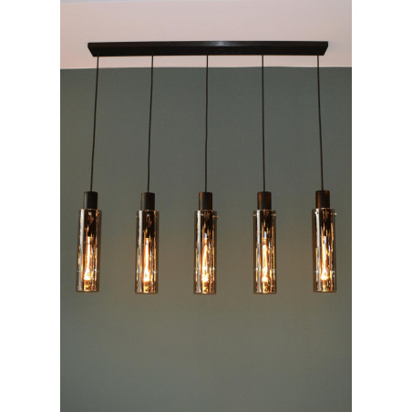 Lucide ORLANDO - Suspension - 5xE27 - Fumé