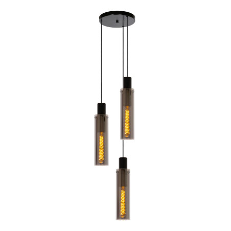 Lucide ORLANDO - Suspension - Ø 32 cm - 3xE27 - Fumé