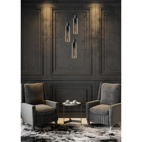 Lucide ORLANDO - Suspension - Ø 32 cm - 3xE27 - Fumé
