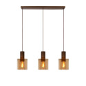 Lucide TOLEDO - Suspension - Ø 20 cm - 3xE27 - Ambre