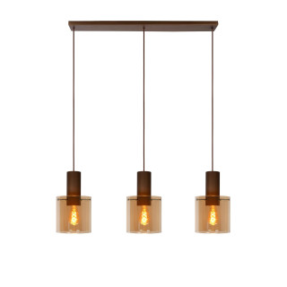 Lucide TOLEDO - Suspension - Ø 20 cm - 3xE27 - Ambre