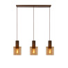 Lucide TOLEDO - Suspension - Ø 20 cm - 3xE27 - Ambre