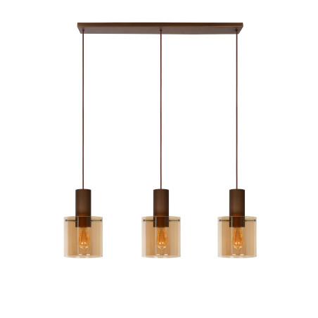 Lucide TOLEDO - Suspension - Ø 20 cm - 3xE27 - Ambre