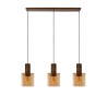 Lucide TOLEDO - Suspension - Ø 20 cm - 3xE27 - Ambre