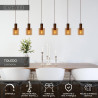 Lucide TOLEDO - Suspension - Ø 20 cm - 3xE27 - Ambre