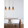 Lucide TOLEDO - Suspension - Ø 20 cm - 3xE27 - Ambre