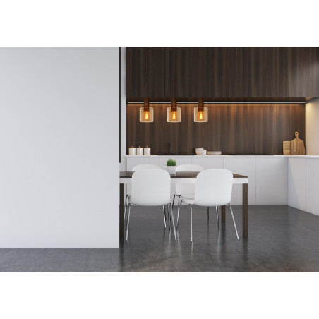 Lucide TOLEDO - Suspension - Ø 20 cm - 3xE27 - Ambre