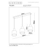 Lucide TOLEDO - Suspension - Ø 20 cm - 3xE27 - Ambre