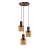 Lucide TOLEDO - Suspension - 3xE27 - Ambre