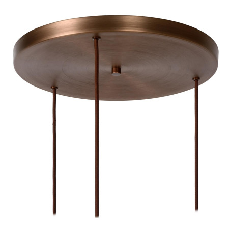 Lucide TOLEDO - Suspension - 3xE27 - Ambre
