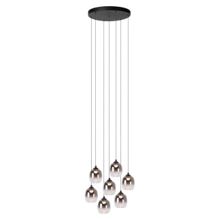 Lucide TAMINO - Suspension - Ø 52 cm - LED Dim. - 7x5,3W 3000K - Noir