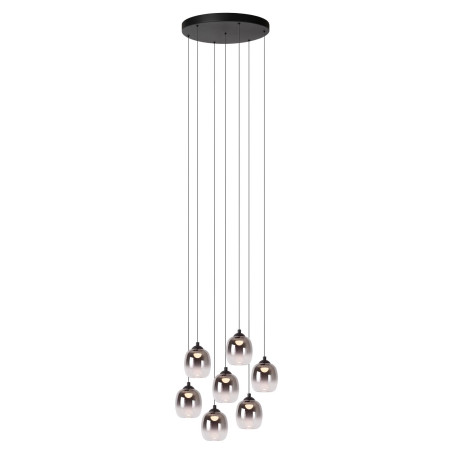 Lucide TAMINO - Suspension - Ø 52 cm - LED Dim. - 7x5,3W 3000K - Noir
