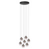 Lucide TAMINO - Suspension - Ø 52 cm - LED Dim. - 7x5,3W 3000K - Noir
