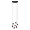 Lucide TAMINO - Suspension - Ø 52 cm - LED Dim. - 7x5,3W 3000K - Noir
