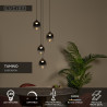 Lucide TAMINO - Suspension - Ø 36 cm - LED Dim. - 4x5,2W 3000K - Noir