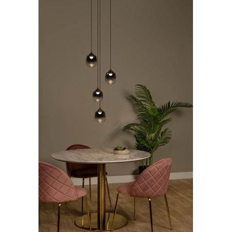 Lucide TAMINO - Suspension - Ø 36 cm - LED Dim. - 4x5,2W 3000K - Noir