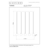 Lucide TAMINO - Suspension - LED Dim. - 5x5,6W 3000K - Noir