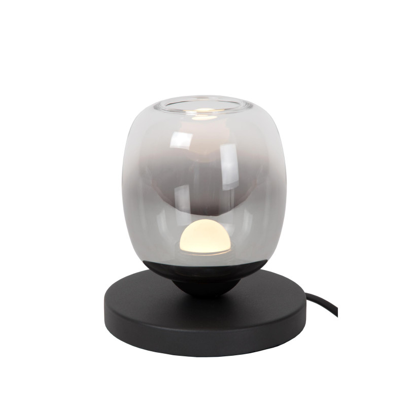 Lucide TAMINO - Lampe de table - Ø 15 cm - LED - 1x6W 3000K - Noir
