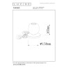 Lucide TAMINO - Lampe de table - Ø 15 cm - LED - 1x6W 3000K - Noir
