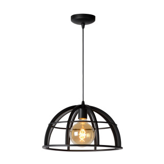 Lucide DIKRA - Suspension - Ø 40 cm - 1xE27 - Noir