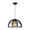 Lucide DIKRA - Suspension - Ø 40 cm - 1xE27 - Noir