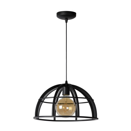 Lucide DIKRA - Suspension - Ø 40 cm - 1xE27 - Noir