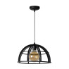 Lucide DIKRA - Suspension - Ø 40 cm - 1xE27 - Noir