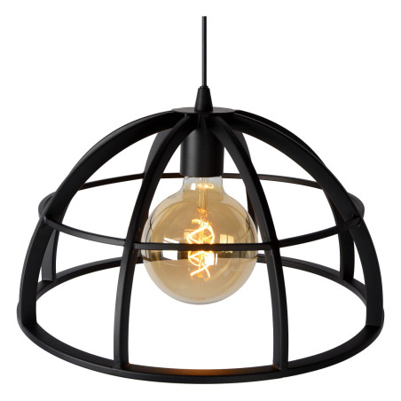 Lucide DIKRA - Suspension - Ø 40 cm - 1xE27 - Noir