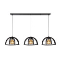 Lucide DIKRA - Suspension - Ø 40 cm - 3xE27 - Noir