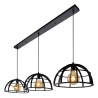 Lucide DIKRA - Suspension - Ø 40 cm - 3xE27 - Noir