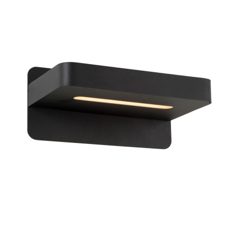 Lucide ATKIN - Lampe de chevet / Applique mural - LED - 1x6W 3000K - Point de rechargement USB - Noir