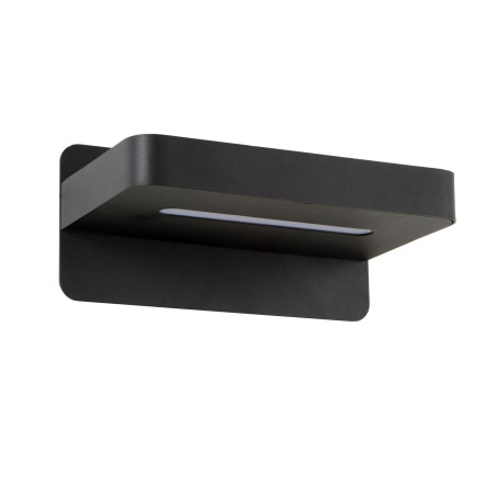 Lucide ATKIN - Lampe de chevet / Applique mural - LED - 1x6W 3000K - Point de rechargement USB - Noir