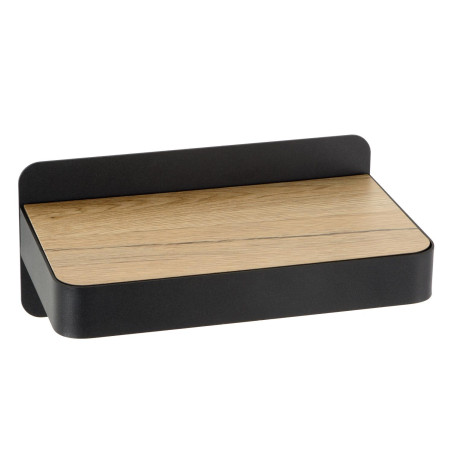 Lucide ATKIN - Lampe de chevet / Applique mural - LED - 1x6W 3000K - Point de rechargement USB - Noir