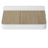 Lucide ATKIN - Lampe de chevet / Applique mural - LED - 1x6W 3000K - Point de rechargement USB - Blanc