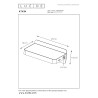 Lucide ATKIN - Lampe de chevet / Applique mural - LED - 1x6W 3000K - Point de rechargement USB - Blanc