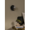 Lucide MATIZ - Lampe de chevet / Applique mural - Ø 16,5 cm - LED - 3000K - Point de rechargement USB - Noir