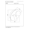 Lucide MATIZ - Lampe de chevet / Applique mural - Ø 16,5 cm - LED - 3000K - Point de rechargement USB - Blanc