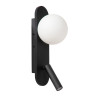 Lucide KELLY - Lampe de chevet / Applique mural - LED - 1x3,5W 3000K - Noir