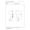Lucide KELLY - Lampe de chevet / Applique mural - LED - 1x3,5W 3000K - Noir