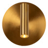 Lucide JOLIJN - Lampe de chevet / Applique mural Rechargeable - Batterie/Piles - Ø 10,2 cm - LED - 1x2W 3000K - Magnétique - Or