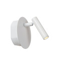 Lucide JOLIJN - Lampe de chevet / Applique mural Rechargeable - Batterie/Piles - Ø 10,2 cm - LED - 1x2W 3000K - H 9 cm - Blanc