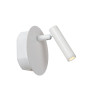 Lucide JOLIJN - Lampe de chevet / Applique mural Rechargeable - Batterie/Piles - Ø 10,2 cm - LED - 1x2W 3000K - H 9 cm - Blanc
