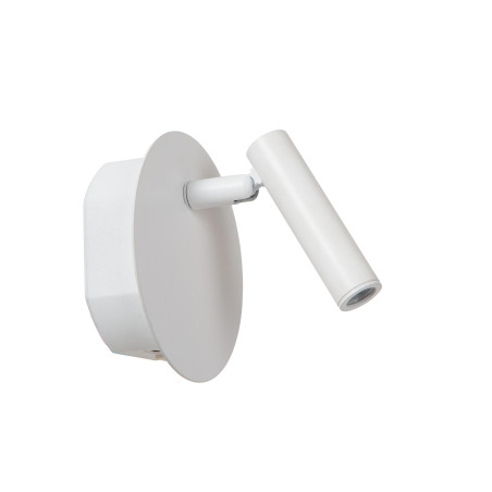 Lucide JOLIJN - Lampe de chevet / Applique mural Rechargeable - Batterie/Piles - Ø 10,2 cm - LED - 1x2W 3000K - H 9 cm - Blanc