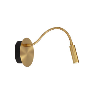 Lucide JOLIJN - Lampe de chevet / Applique mural Rechargeable - Batterie/Piles - Ø 11 cm - LED - 1x2W 3000K - Magnétique - Or