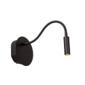 Lucide JOLIJN - Lampe de chevet / Applique mural Rechargeable - Batterie/Piles - Ø 11 cm - LED - 1x2W 3000K - Magnétique - Noir