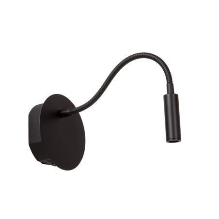 Lucide JOLIJN - Lampe de chevet / Applique mural Rechargeable - Batterie/Piles - Ø 11 cm - LED - 1x2W 3000K - Magnétique - Noir