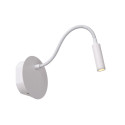 Lucide JOLIJN - Lampe de chevet / Applique mural Rechargeable - Batterie/Piles - Ø 11 cm - LED - 1x2W 3000K - Magnétique - Blanc