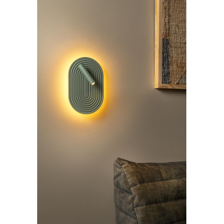 Lucide CARMINO - Applique murale - LED - 2700K - Vert - Essential