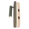 Lucide CARMINO - Applique murale - LED - 2700K - Vert - Essential