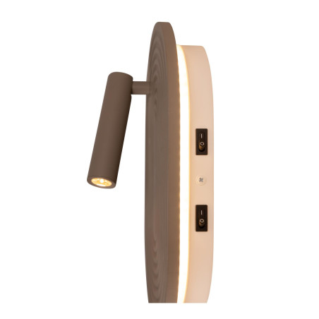 Lucide CARMINO - Applique murale - LED - 2700K - Taupe - Essential